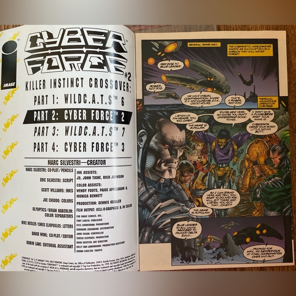 ⚡️Vintage 1994 Cyber Force Comic Book - Picture 3 of 4